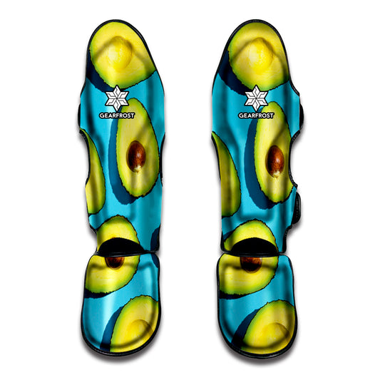Avocado Cut In Half Print Muay Thai Shin Guard