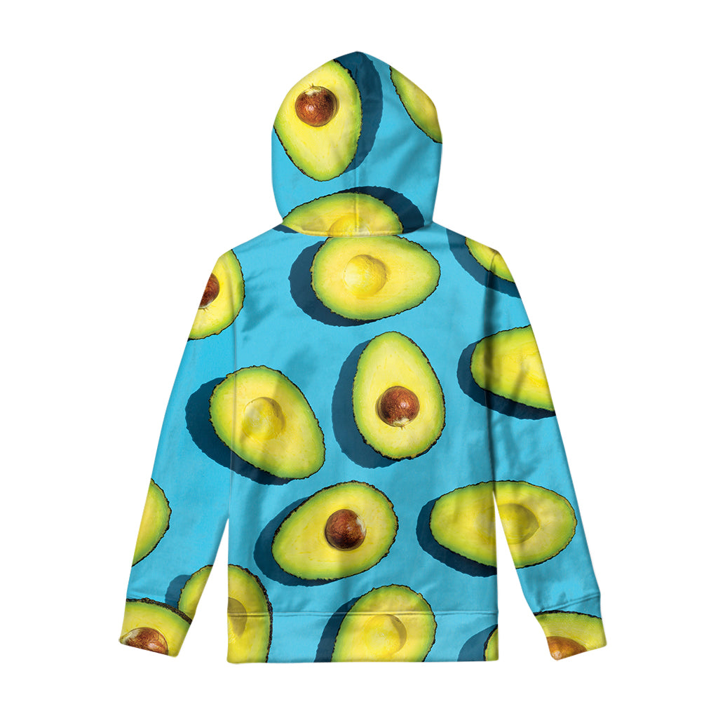 Avocado Cut In Half Print Pullover Hoodie