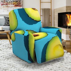 Avocado Cut In Half Print Recliner Slipcover