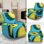 Avocado Cut In Half Print Recliner Slipcover