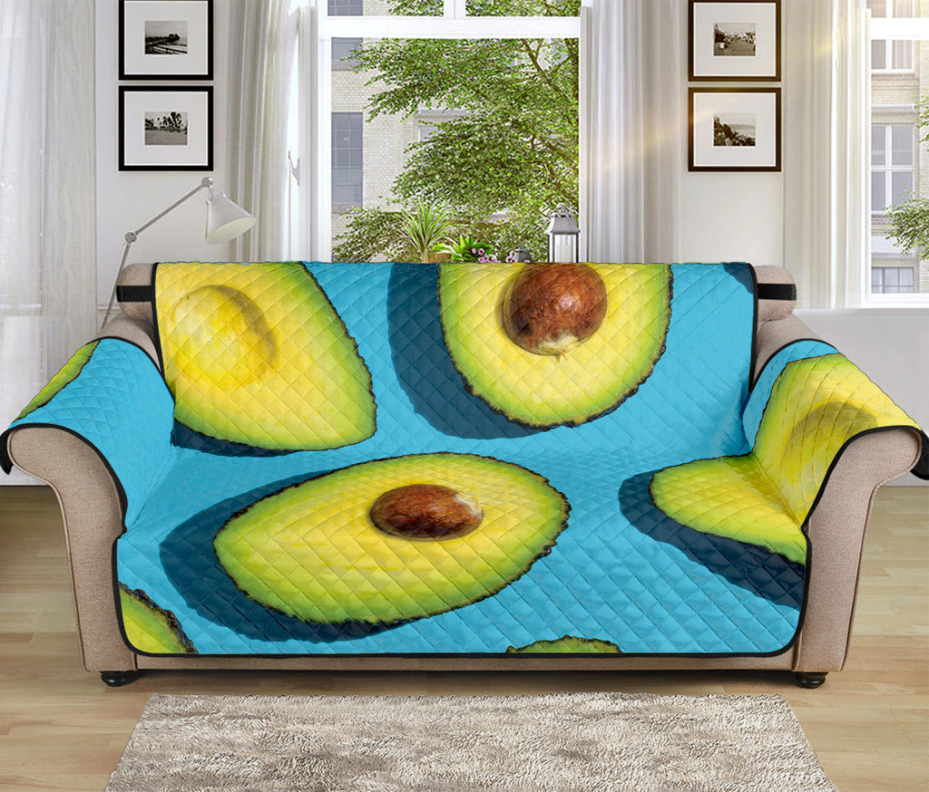 Avocado Cut In Half Print Sofa Protector