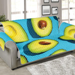 Avocado Cut In Half Print Sofa Protector