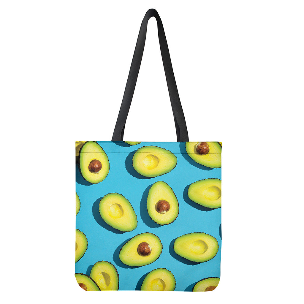 Avocado Cut In Half Print Tote Bag