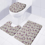 Aztec Giraffe Pattern Print 3 Piece Bath Mat Set