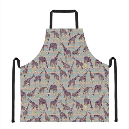 Aztec Giraffe Pattern Print Apron