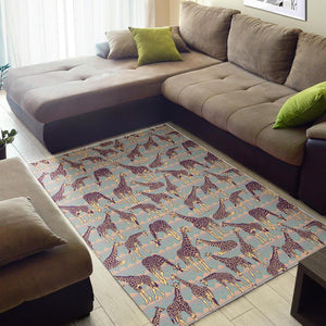 Aztec Giraffe Pattern Print Area Rug GearFrost