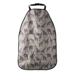 Aztec Giraffe Pattern Print Car Seat Organizers