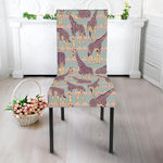 Aztec Giraffe Pattern Print Dining Chair Slipcover