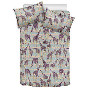 Aztec Giraffe Pattern Print Duvet Cover Bedding Set