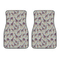 Aztec Giraffe Pattern Print Front Car Floor Mats