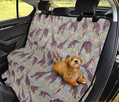 Aztec Giraffe Pattern Print Pet Car Back Seat Cover