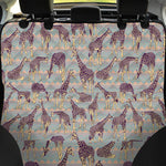 Aztec Giraffe Pattern Print Pet Car Back Seat Cover