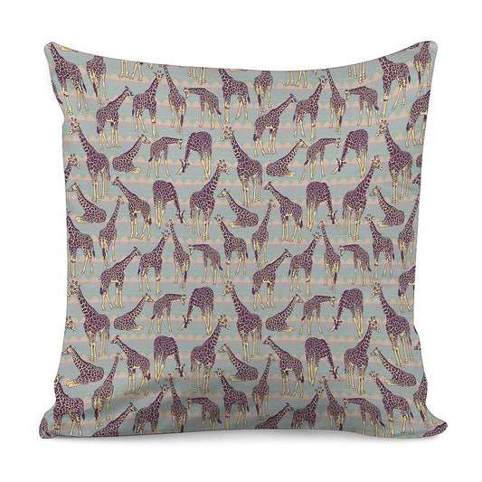 Aztec Giraffe Pattern Print Pillow Cover