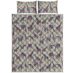 Aztec Giraffe Pattern Print Quilt Bed Set