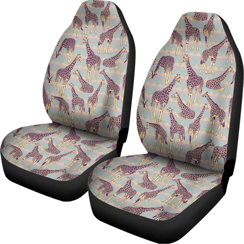 Aztec Giraffe Pattern Print Universal Fit Car Seat Covers