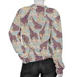 Aztec Giraffe Pattern Print Women's Crewneck Sweatshirt GearFrost