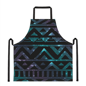 Aztec Tribal Galaxy Pattern Print Apron