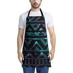 Aztec Tribal Galaxy Pattern Print Apron