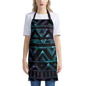 Aztec Tribal Galaxy Pattern Print Apron