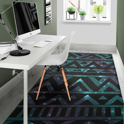 Aztec Tribal Galaxy Pattern Print Area Rug