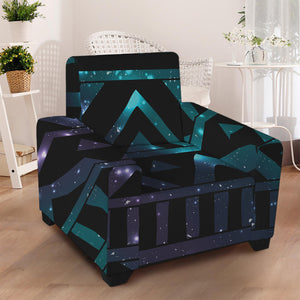 Aztec Tribal Galaxy Pattern Print Armchair Slipcover