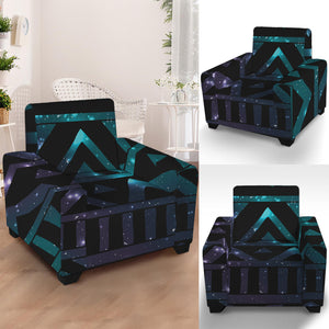 Aztec Tribal Galaxy Pattern Print Armchair Slipcover