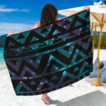 Aztec Tribal Galaxy Pattern Print Beach Sarong Wrap