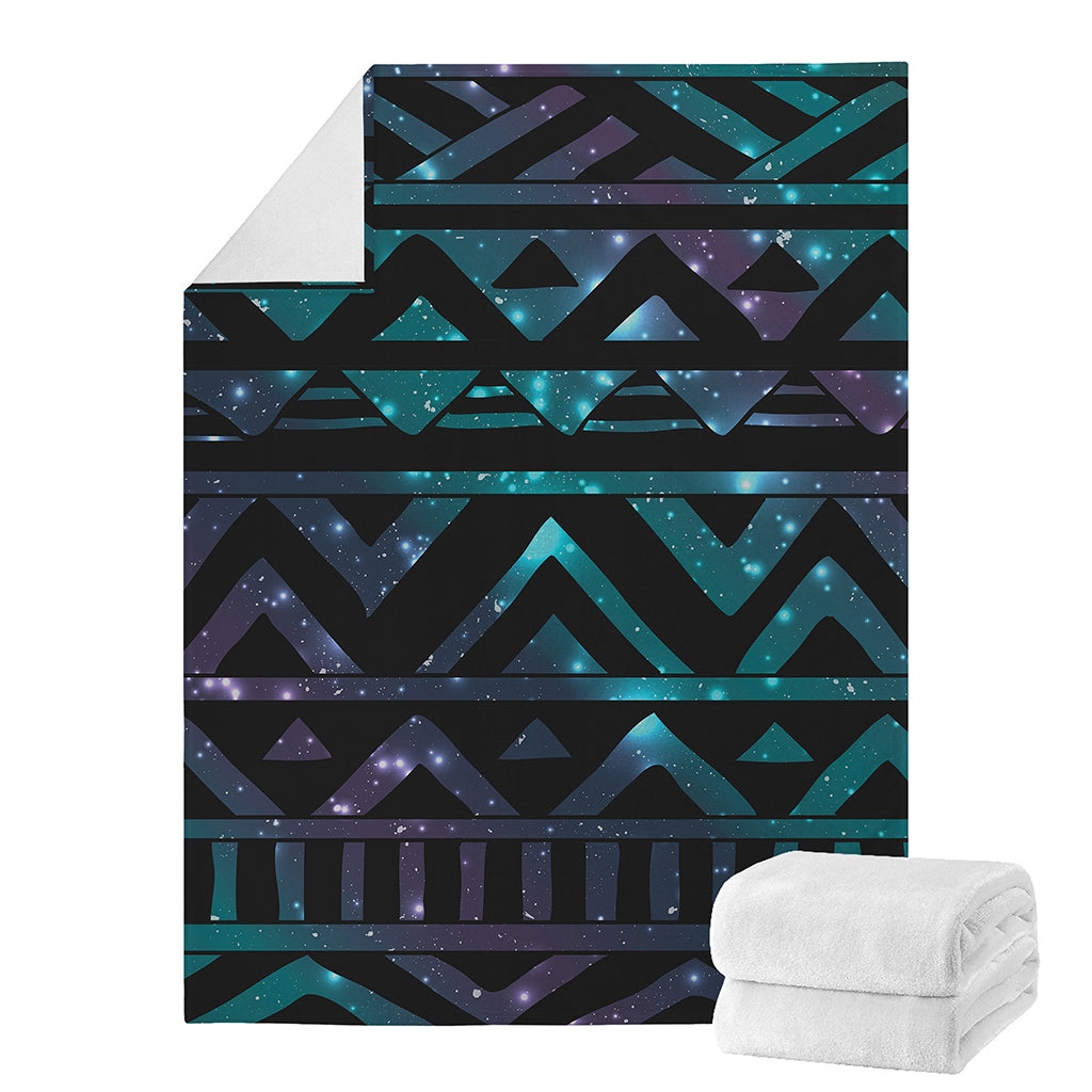 Aztec Tribal Galaxy Pattern Print Blanket