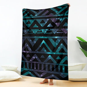 Aztec Tribal Galaxy Pattern Print Blanket