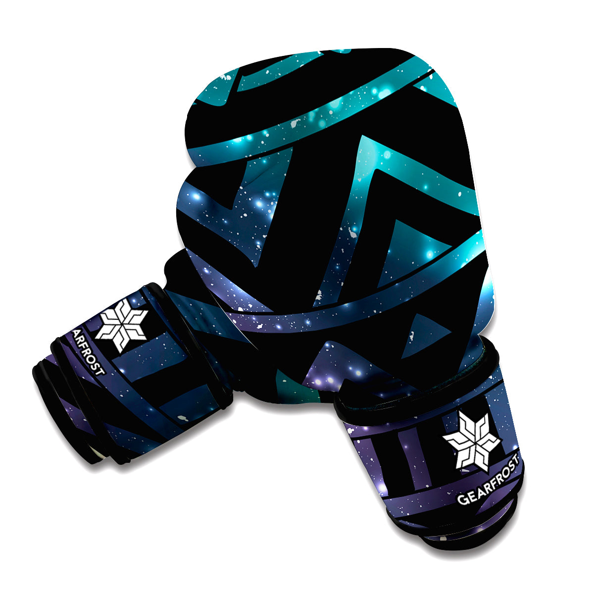 Aztec Tribal Galaxy Pattern Print Boxing Gloves