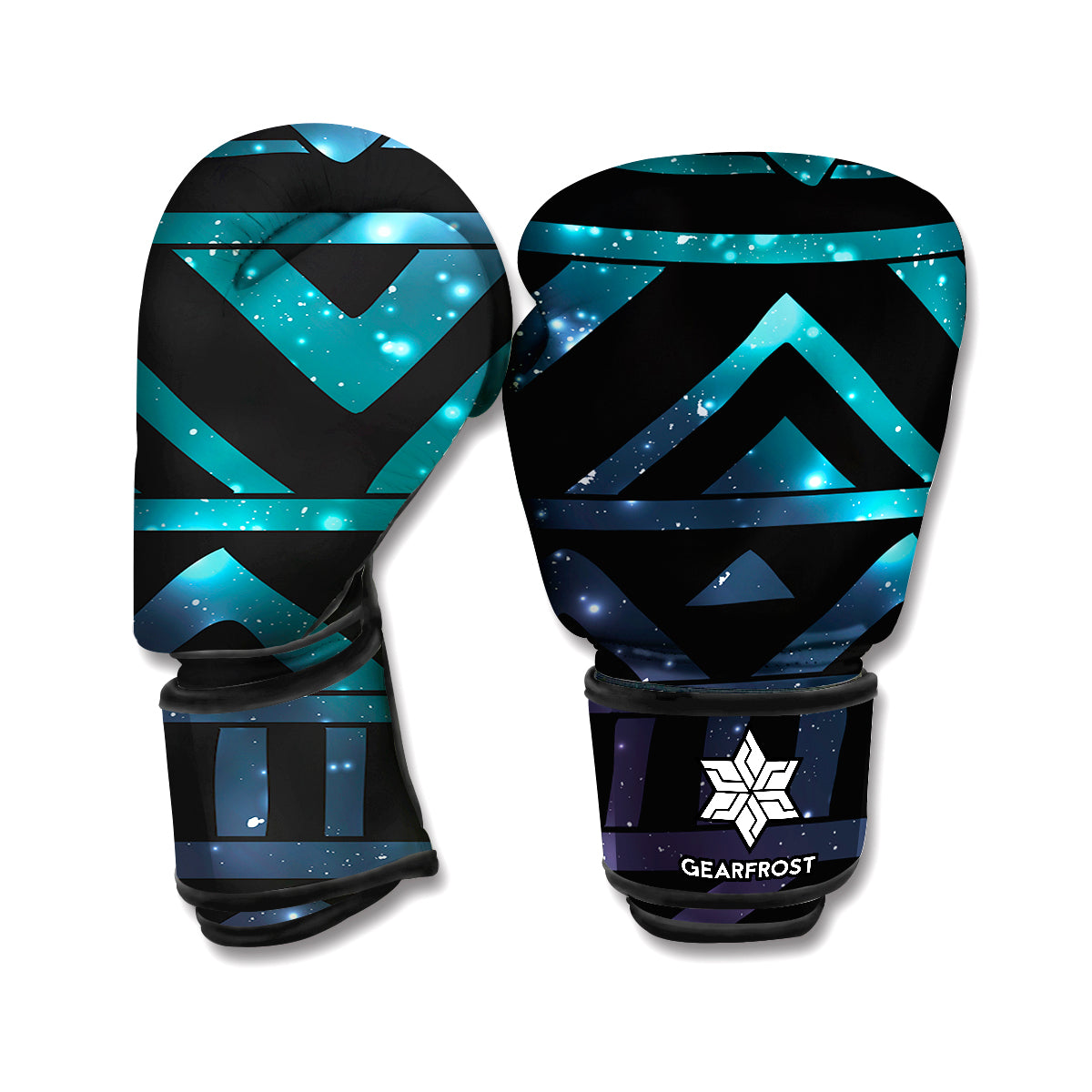 Aztec Tribal Galaxy Pattern Print Boxing Gloves