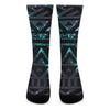 Aztec Tribal Galaxy Pattern Print Crew Socks