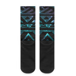 Aztec Tribal Galaxy Pattern Print Crew Socks