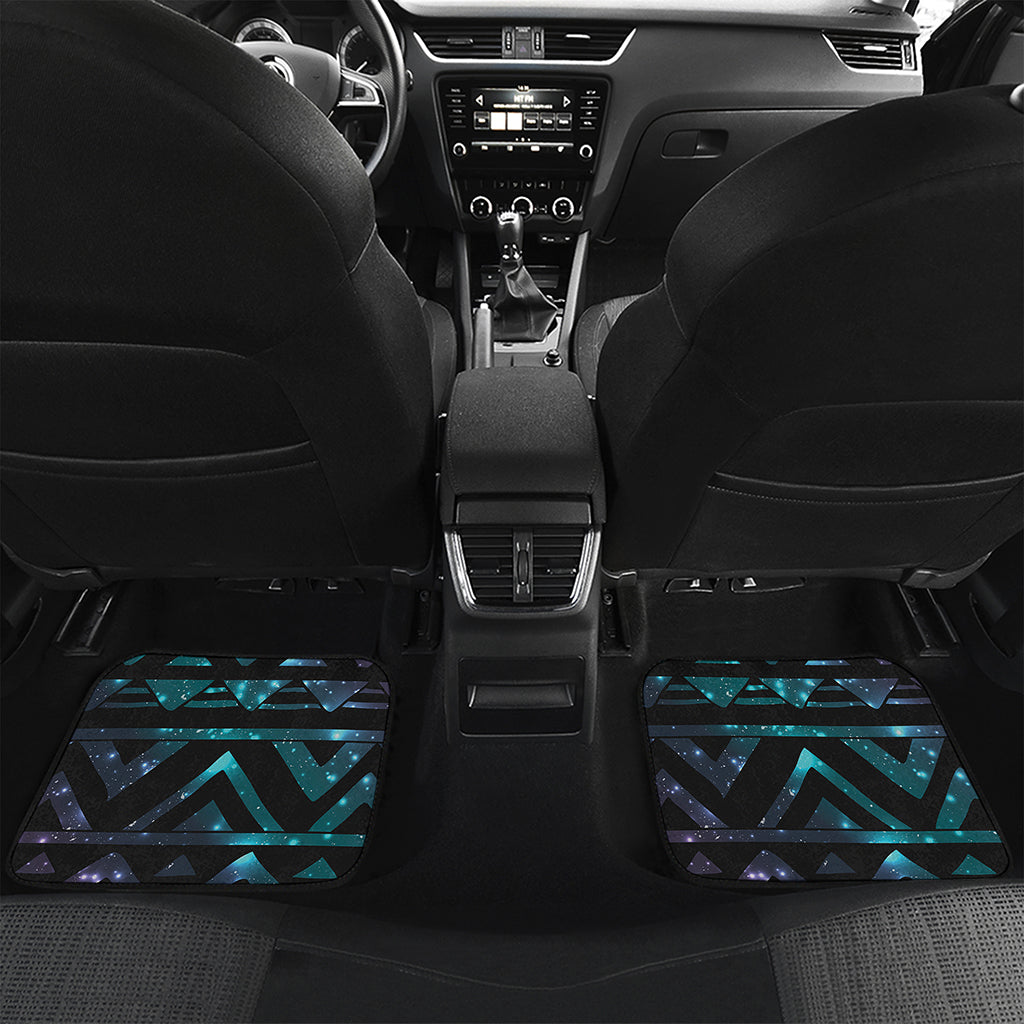 Aztec Tribal Galaxy Pattern Print Front and Back Car Floor Mats