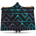 Aztec Tribal Galaxy Pattern Print Hooded Blanket