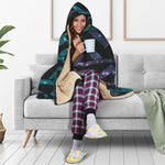 Aztec Tribal Galaxy Pattern Print Hooded Blanket