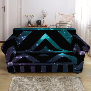 Aztec Tribal Galaxy Pattern Print Loveseat Slipcover