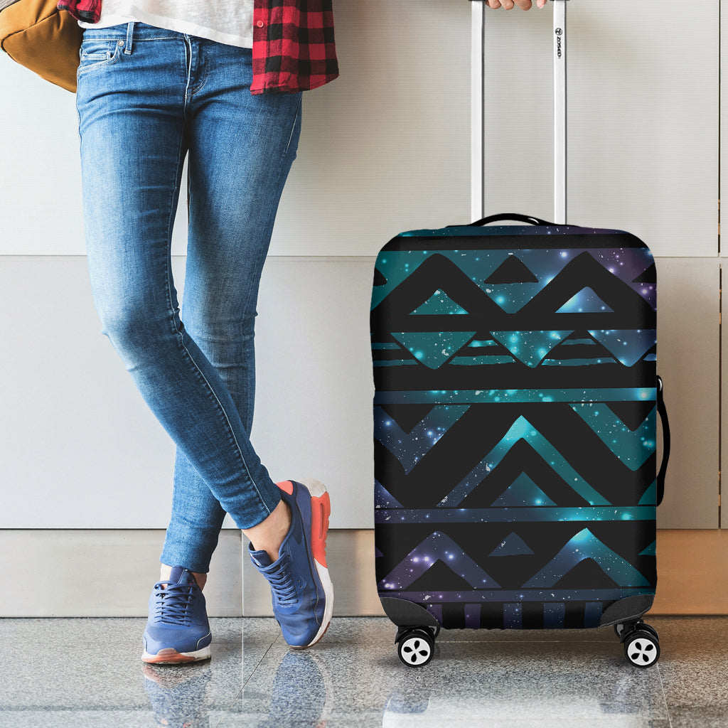 Aztec Tribal Galaxy Pattern Print Luggage Cover