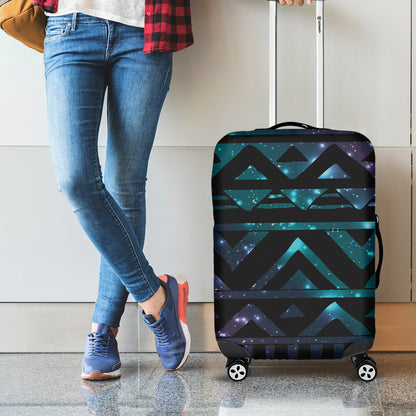 Aztec Tribal Galaxy Pattern Print Luggage Cover