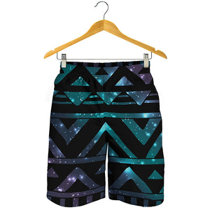 Aztec Tribal Galaxy Pattern Print Men's Shorts