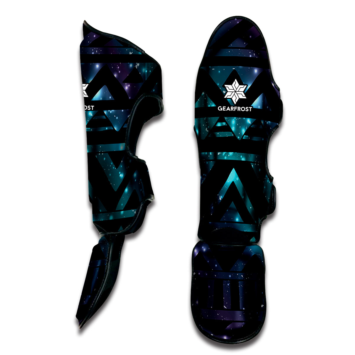 Aztec Tribal Galaxy Pattern Print Muay Thai Shin Guard