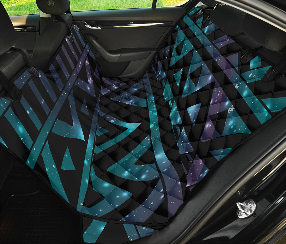 Aztec Tribal Galaxy Pattern Print Pet Car Back Seat Cover