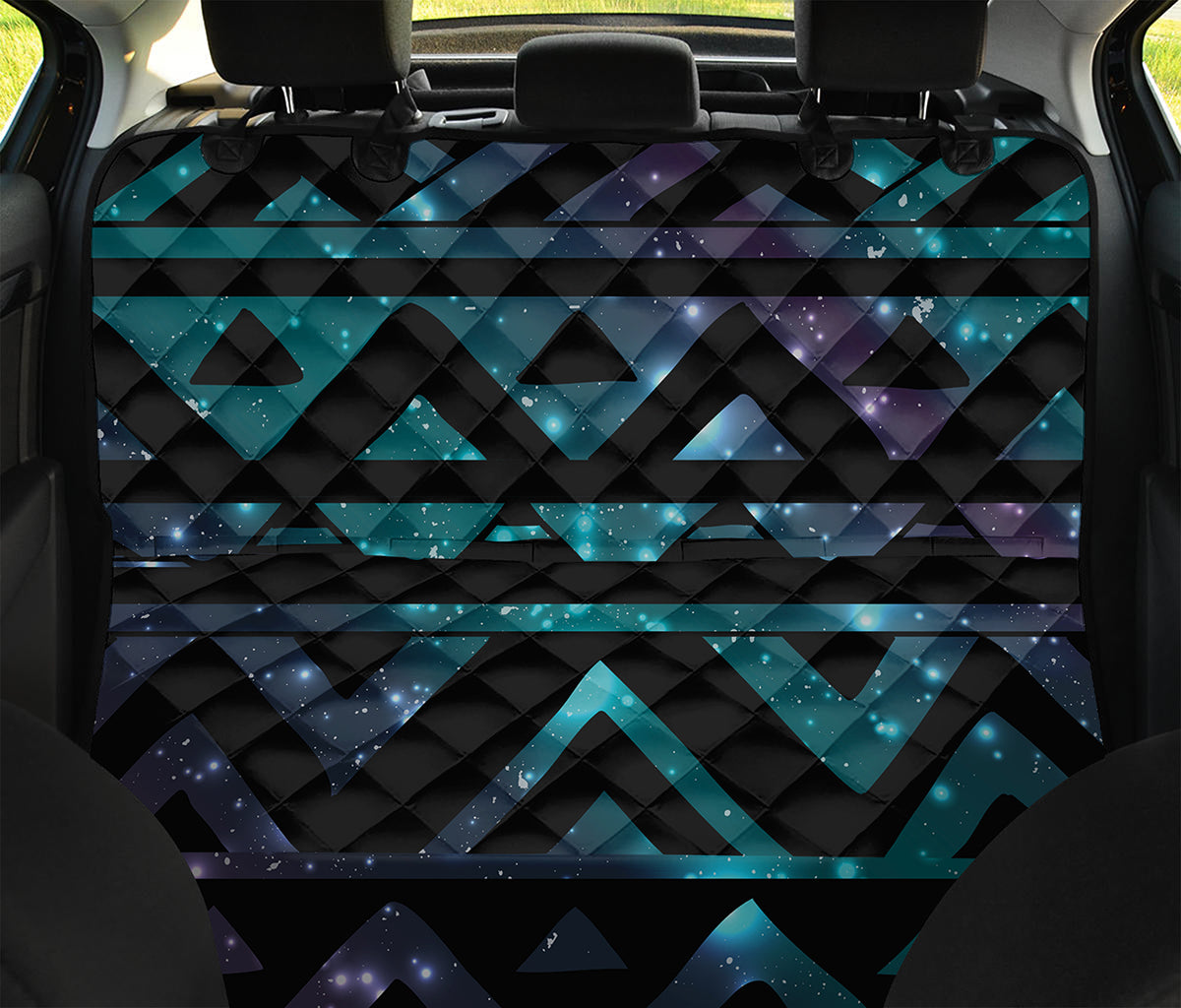 Aztec Tribal Galaxy Pattern Print Pet Car Back Seat Cover