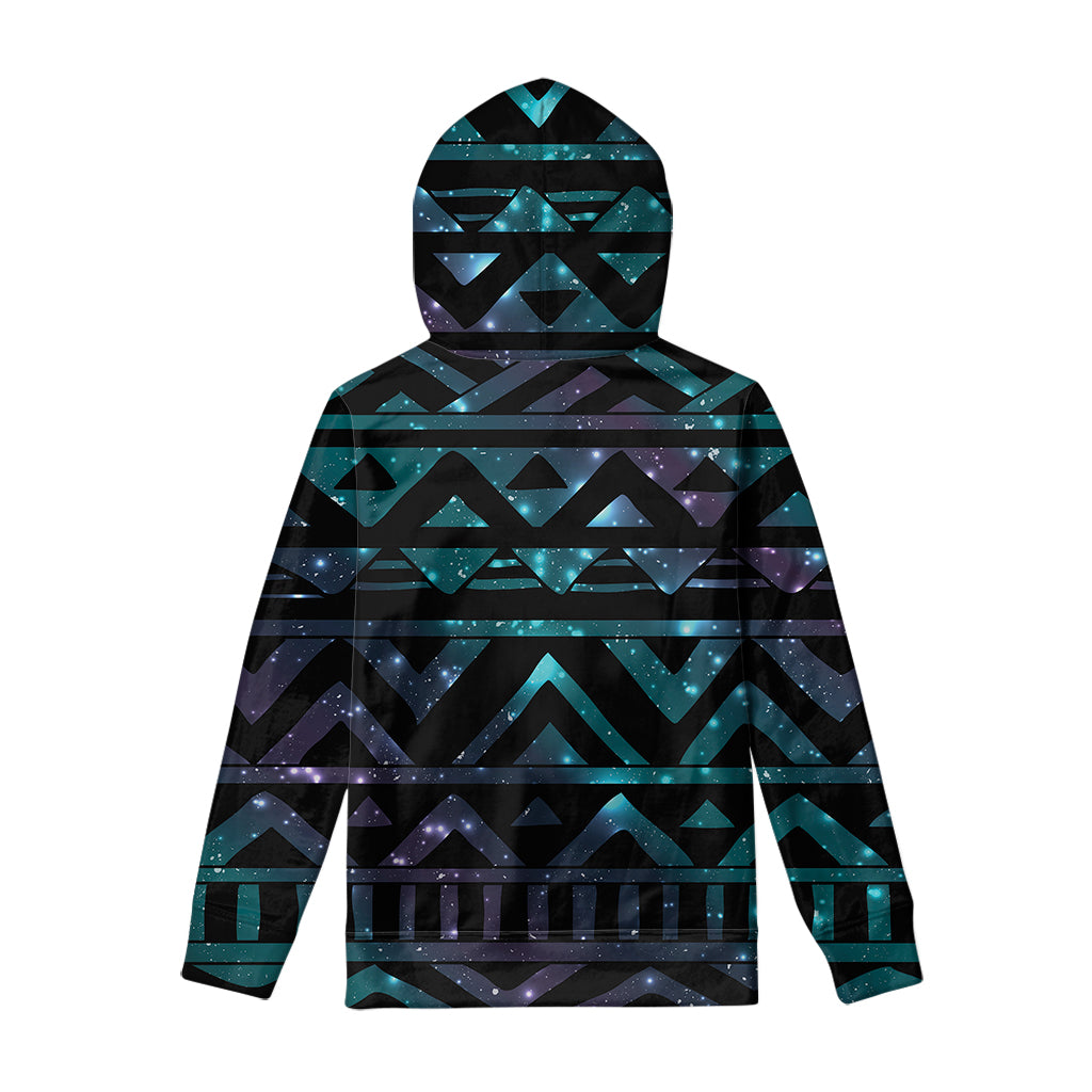 Aztec Tribal Galaxy Pattern Print Pullover Hoodie
