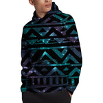 Aztec Tribal Galaxy Pattern Print Pullover Hoodie