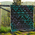 Aztec Tribal Galaxy Pattern Print Quilt