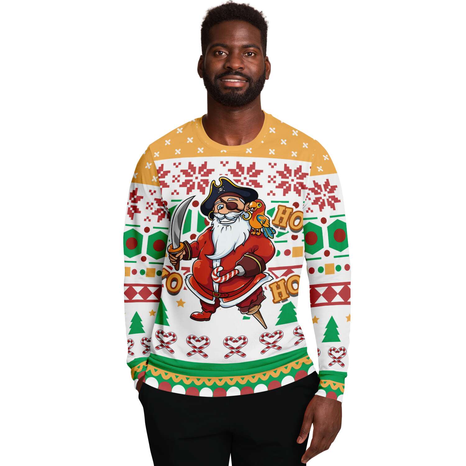 Pirate Santa Clause Yo Ho Ho Ugly Christmas Sweater