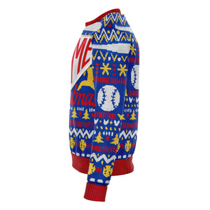 Baseball Home Base Christmas Crewneck Sweatshirt