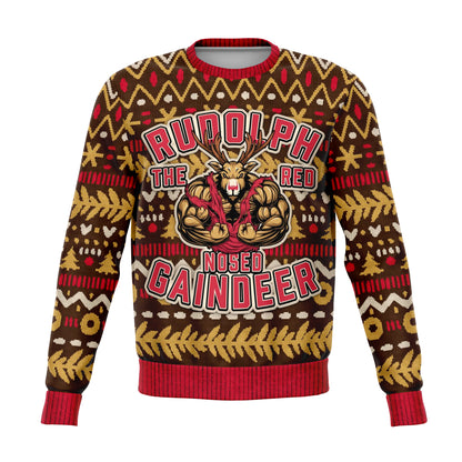 Rudolph The Red Nosed Gaindeer Ugly Christmas Sweater