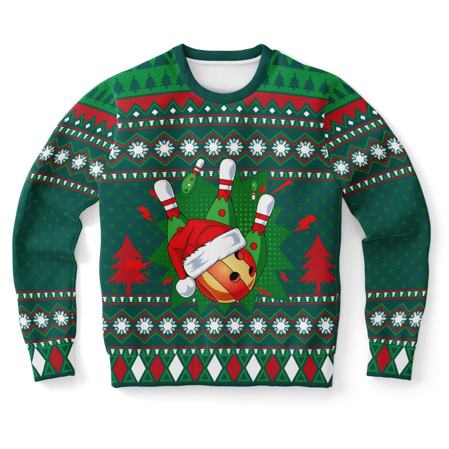 Happy Bowling Ugly Christmas Sweater